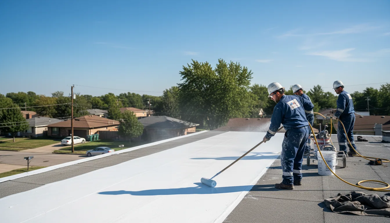 Commercial roof coating in Universal, IN near me